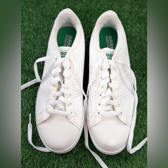 Adidas Cloudfoam‎ Advantage Clean 'Footwear White' AW3914 Size 9.5 - Picture 1 of 9